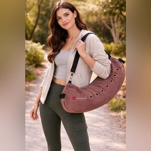 Manduka Yoga Mat Carrier in Purple and Red